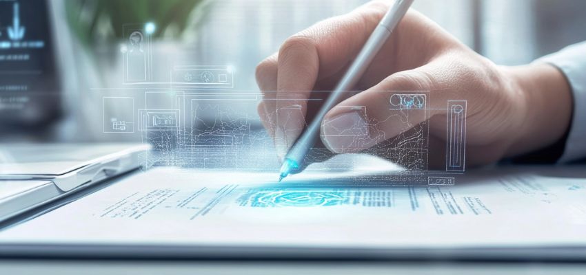 algoritmo de firma digital (2) Las firmas digitales están mejorando con la IA para detectar fraudes, blockchain para la seguridad, la biometría y las normativas mundiales.