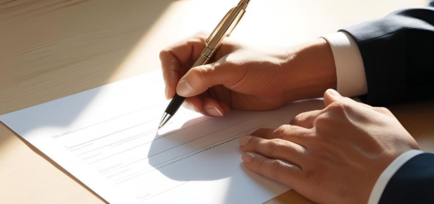 cómo hacer una firma digital (1) Un empresario de Arabia Saudí firmó un contrato comercial.
