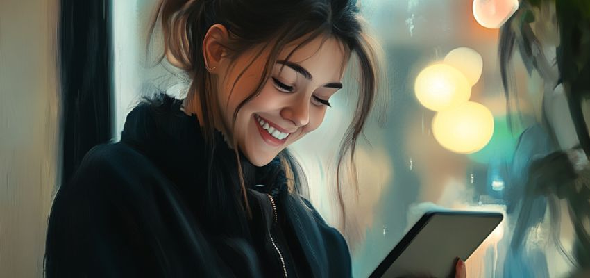 firma electrónica reconocida1 mujer sonriendo después de recibir documentos para firmar fácilmente