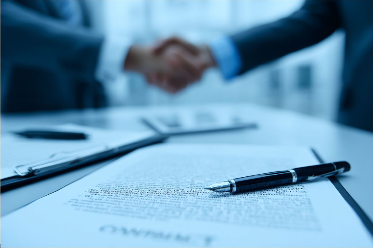 A business contract.