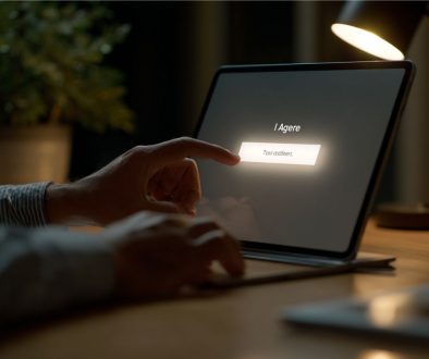 The entrepreneur reviews the terms and conditions of the contract before signing.