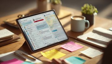 A professional uses collaborative contract management.